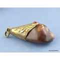 Pendentif tibétain Népalais Coquillage - Pendentifs tibétains bouddhistes