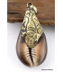 Pendentif tibétain Népalais Coquillage Bijoux tibetains bouddhistes ref 41