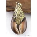 Pendentif tibétain Népalais Coquillage - Pendentifs tibétains bouddhistes