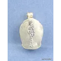 Pendentif tibétain Kalachakra métal blanc - Pendentifs tibétains bouddhistes