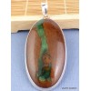 Pendentif oval en CHRYSOPRASE BOULDER Pendentifs pierres naturelles DA14