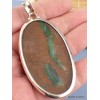 Pendentif oval en CHRYSOPRASE BOULDER Pendentifs pierres naturelles DA14