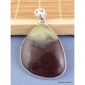 Pendentif argent Prehnite boulder Bijoux en Préhnite DA2.1