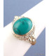 Petite bague tibétaine en Turquoise Bagues tibétaines bouddhistes REF72