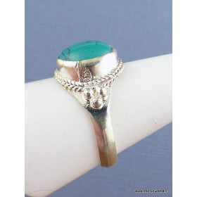 Petite bague tibétaine en Turquoise Bagues tibétaines bouddhistes REF72