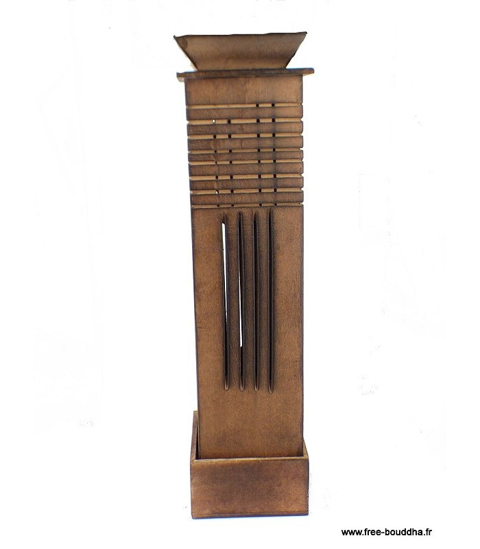 Porte encens Tour en bois (cône et bâtonnet) Brûleurs et porte-encens PETOUR
