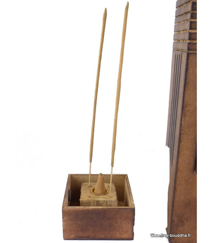 Porte encens Tour en bois (cône et bâtonnet) Brûleurs et porte-encens PETOUR