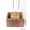 Porte encens Tour en bois (cône et bâtonnet) Brûleurs et porte-encens PETOUR