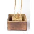 Porte encens tibétain Tour en bois (cône et bâtonnet) - Porte-encens tibétains