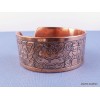 Large bracelet tibetain en cuivre 8 signes auspicieux Bracelets tibétains bouddhistes ref 16B