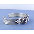 Bracelet tibétain 3 pierres Ying Yang - Bijoux tibetains bouddhistes