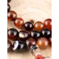 Mala tibetain bouddhiste 108 perles AGATES NATURELLES - Mala tibétain 108 perles