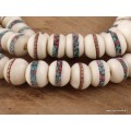 Mala tibétain de prières en os de buffle Mala tibétain 108 perles MALAOSB