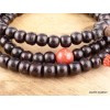 Mala tibetain Bois de Rose et Corail Mala tibétain 108 perles BDR1