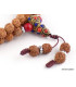 Mala de prières bouddhiste en Rudraksha Mala tibétain 108 perles BM31.2