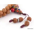 Mala Rudraksha 108 perles - Mala tibétain 108 perles