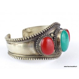 Bracelet tibétain pierres fantaisie Bijoux tibetains bouddhistes FSTO1