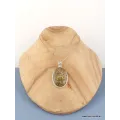Pendentif Jaspe Léopard oval - Pendentifs pierres naturelles