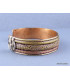Bracelet tibétain authentique torsadé cuivre et laiton Bracelets tibétains bouddhistes ref 02.11