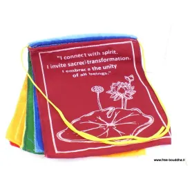 Drapeaux tibétains Paroles de bon augure - Drapeaux tibétains