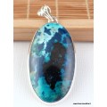 Rare Shattuckite bleue noire Pendentifs pierres naturelles TUV19.1