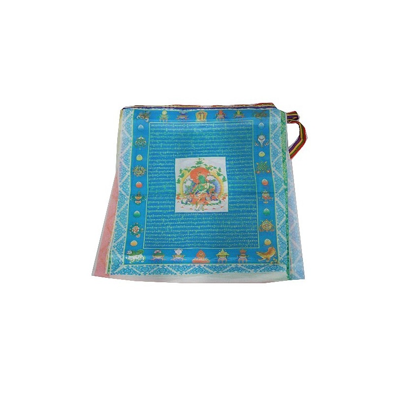 Drapeaux tibétains bouddhistes en soie 30 x 35 cm Drapeaux tibétains DRAS1