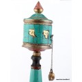 Moulin à prières bouddhiste mantra de Chenrezi 20 cm Moulins à Prières tibétains MAPZ20
