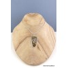 Pendentif argent Ryolite forme écusson Pendentifs pierres naturelles CZ73.1