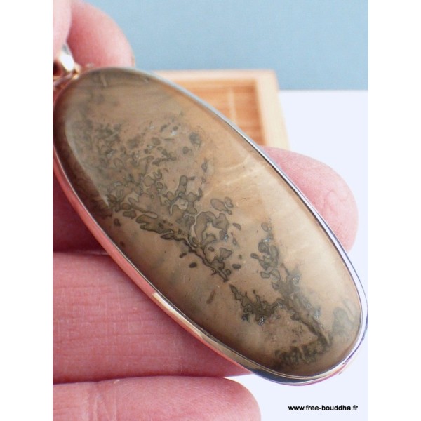 Gros pendentif en Coton Volcanique Pendentifs pierres naturelles LW5.1