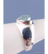 Bague triangulaire Topaze bleue T 57-c Bijoux en Topaze KB39.4