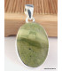 Pendentif Séraphinite sur Opalite oval Pendentifs pierres naturelles RV21.3
