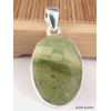 Pendentif Séraphinite sur Opalite oval Pendentifs pierres naturelles RV21.3