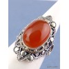 Bague argent Cornaline taille 59 Bijoux en Cornaline JA71.2