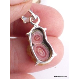 Pendentif argent Rhodochrosite Stalactite Pendentifs pierres naturelles NB15.3