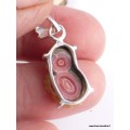 Pendentif argent Rhodochrosite Stalactite Pendentifs pierres naturelles NB15.3