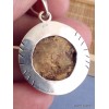 Pendentif argent PIERRE DU DESERT effet rocher Pendentifs pierres naturelles DA4.1