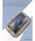 Bague argent Labradorite bleue T 55 Bijoux en Labradorite Bleue AV68.5
