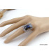 Bague argent Labradorite bleue T 55 Bijoux en Labradorite Bleue AV68.5