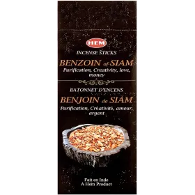 Encens indien Benjoin de Siam hexagonal - Encens indien traditionnel parfumé