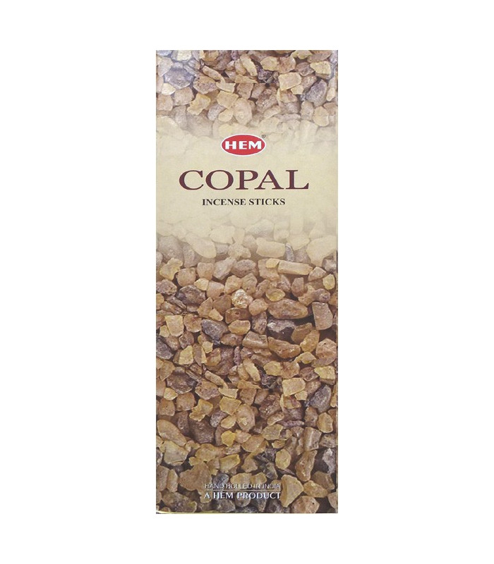 Encens indien Copal boîte hexagonale Encens tibétains, accessoires COPA1