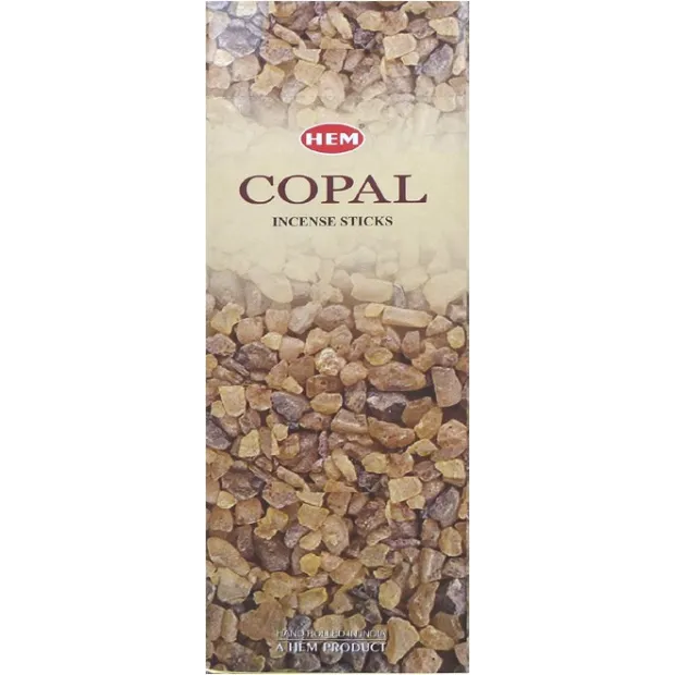 Encens indien Copal boîte hexagonale - Encens indien traditionnel parfumé