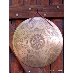 Gong tibétain de méditation 33,5 cm Objets rituels bouddhistes GONG1