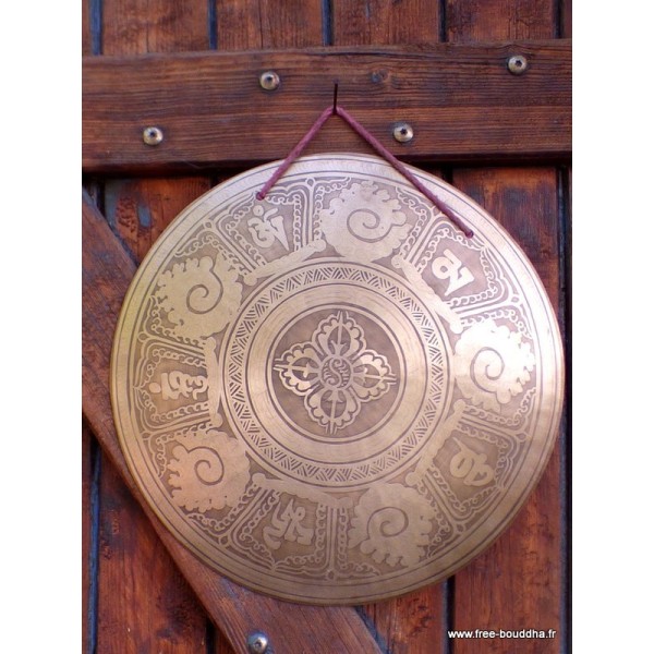 Gong tibétain de méditation 33,5 cm Objets rituels bouddhistes GONG1