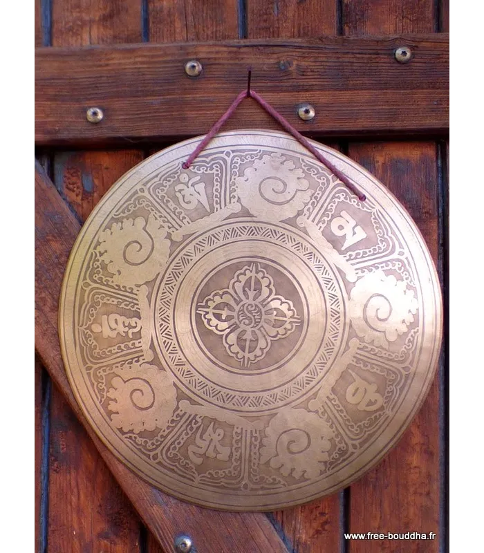 Gong tibétain de méditation 33,5 cm - Objets rituels bouddhistes