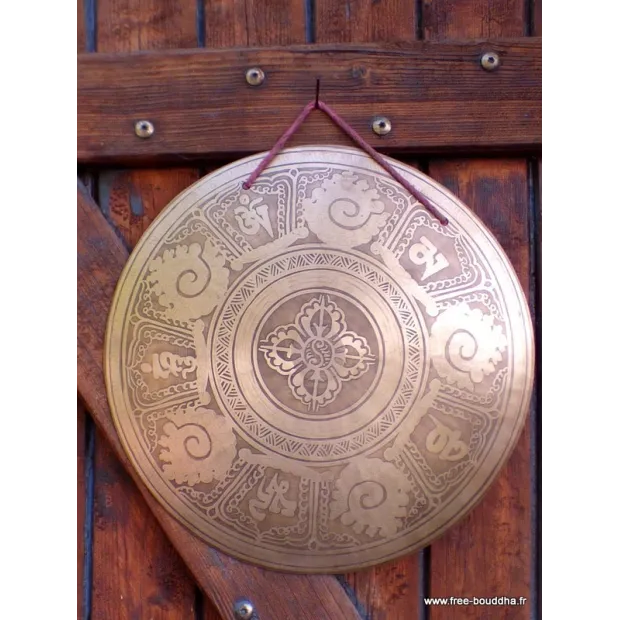 Gong tibétain de méditation 33,5 cm - Objets rituels bouddhistes