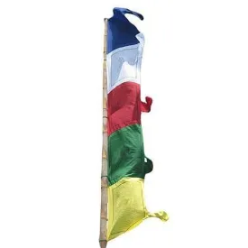 Drapeau tibétain vertical 4.8 mètres - Drapeaux tibétains