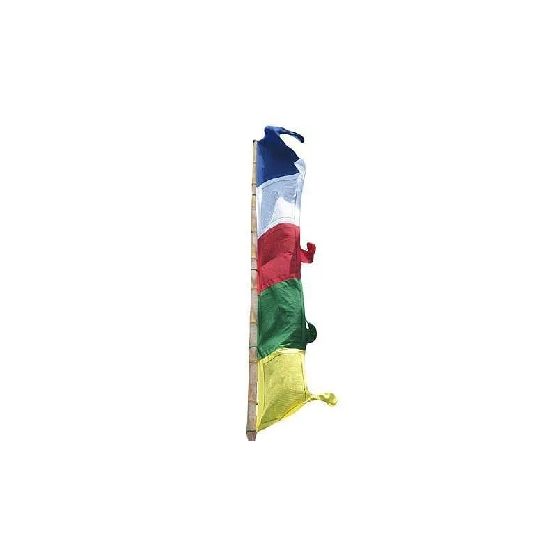 Drapeau tibétain vertical 4.8 mètres - Drapeaux tibétains