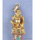 Pendentif tibétain Dieu indien perle de Dzi Bijoux tibetains bouddhistes ref 4178.2