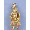 Pendentif tibétain Dieu indien perle de Dzi Bijoux tibetains bouddhistes ref 4178.2