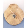 Pendentif Pyrite sur Agate triangulaire Pendentifs pierres naturelles PAC2.1